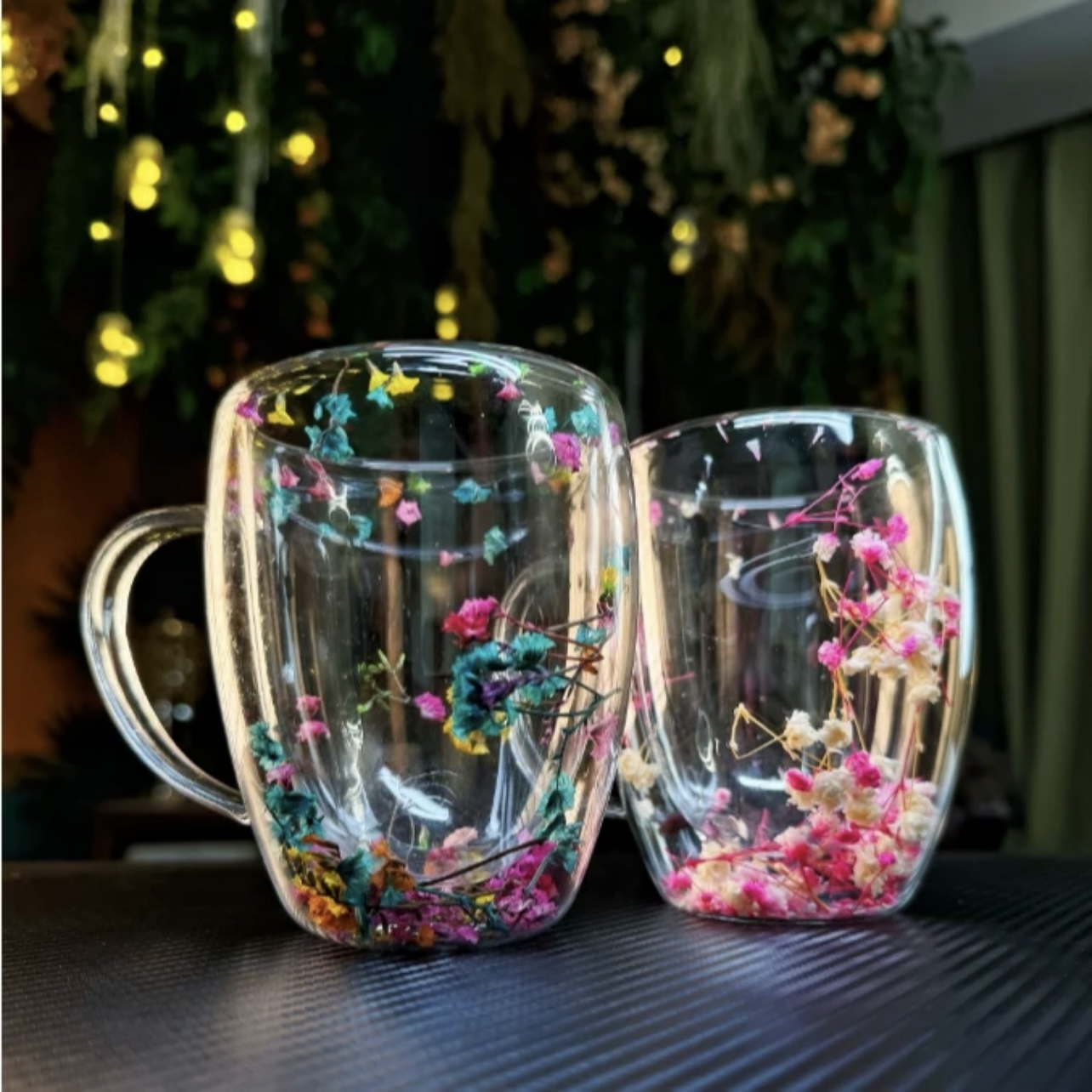 高温耐热家用加厚带把高颜值水杯咖啡杯牛奶杯双层隔热茶杯手工