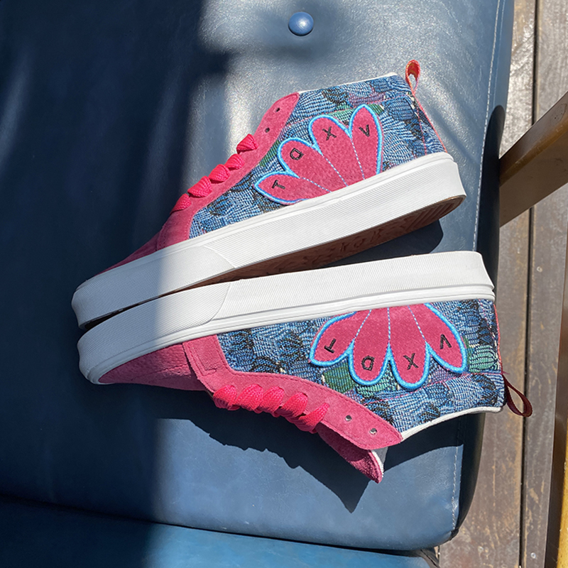 多巴胺板鞋爆款原创小众设计情侣鞋火龙果色男鞋女鞋潮鞋大码48码