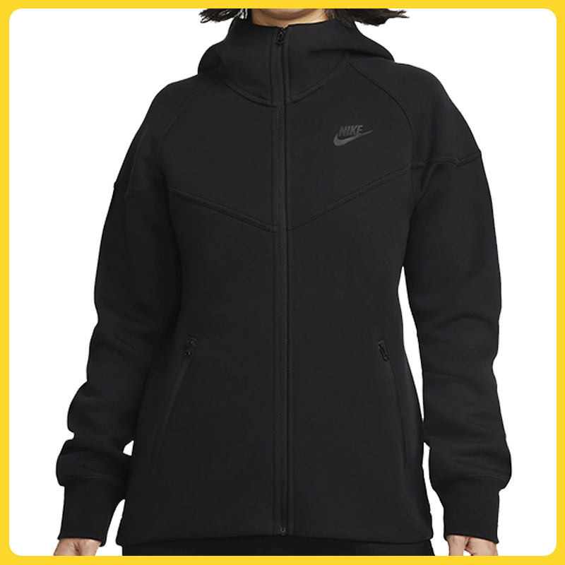 nike耐克女子W NSW TCH FLC WR FZ HDY流光风针织外套FB8339-010