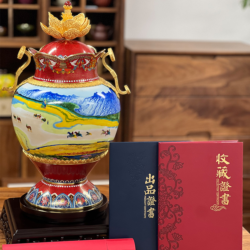 中外珐琅《一路锦绣》