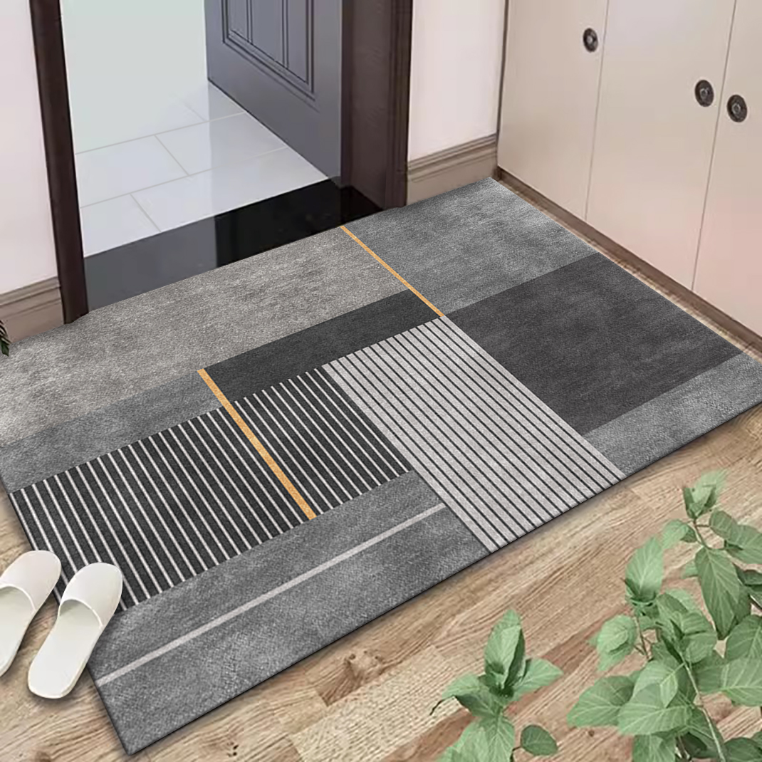 硅藻泥防滑入户门地垫浴室卫生间吸水脚垫卧室门口玄关进门口地毯