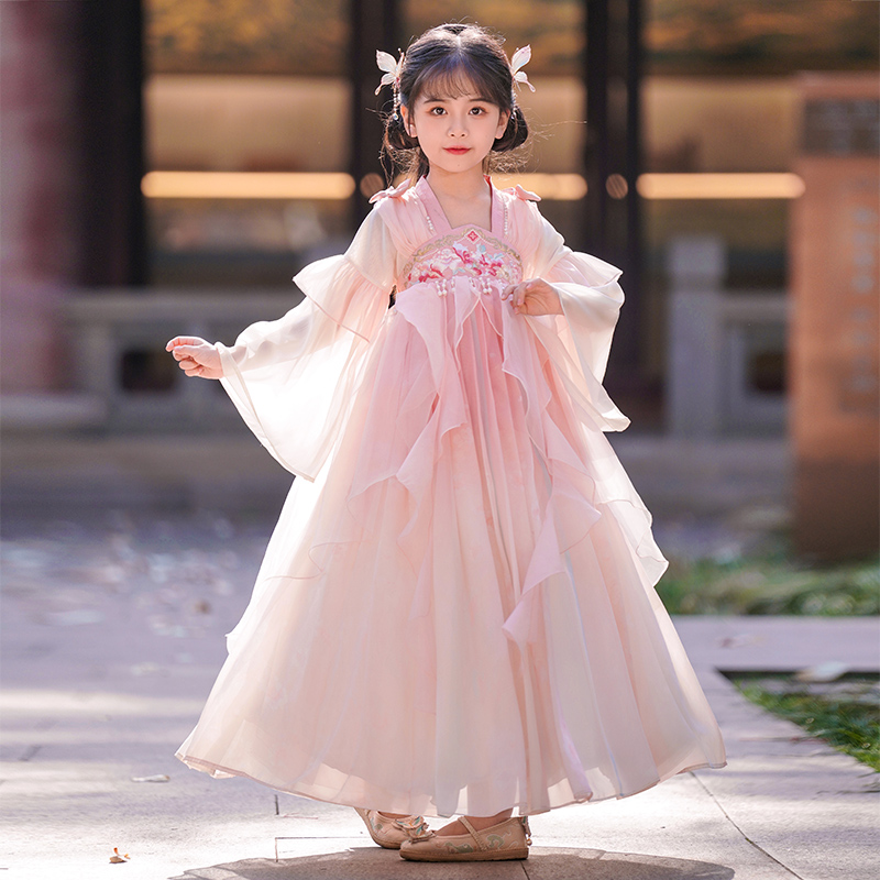 SL2879女童汉服儿童超仙中国风仙气古装2025新款春季女孩古风裙子