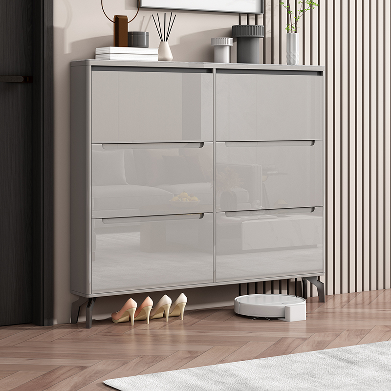 超薄翻斗17cm鞋柜家用门口简约现代新款2024爆款小户型玄关柜极窄