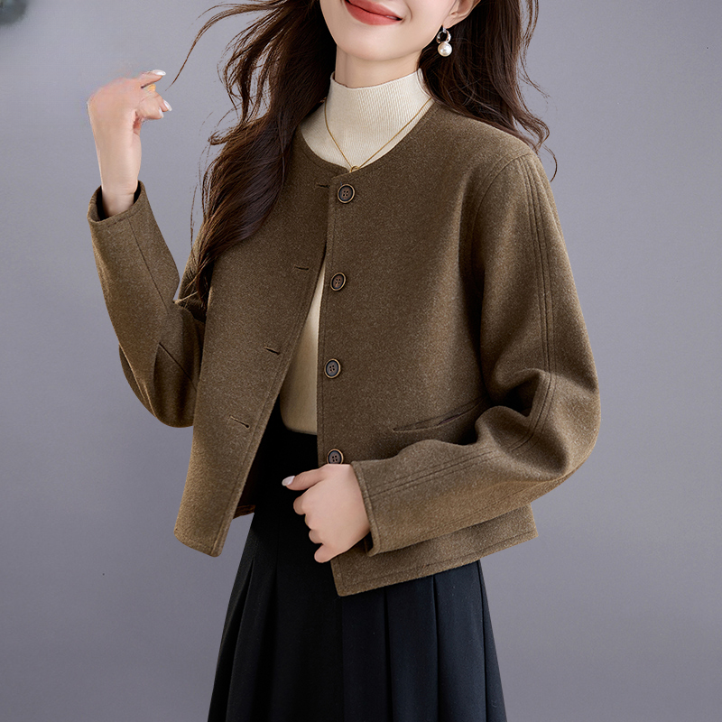 短款毛呢外套女秋冬2025年新款高级感小个子气质洋气韩系呢子大衣