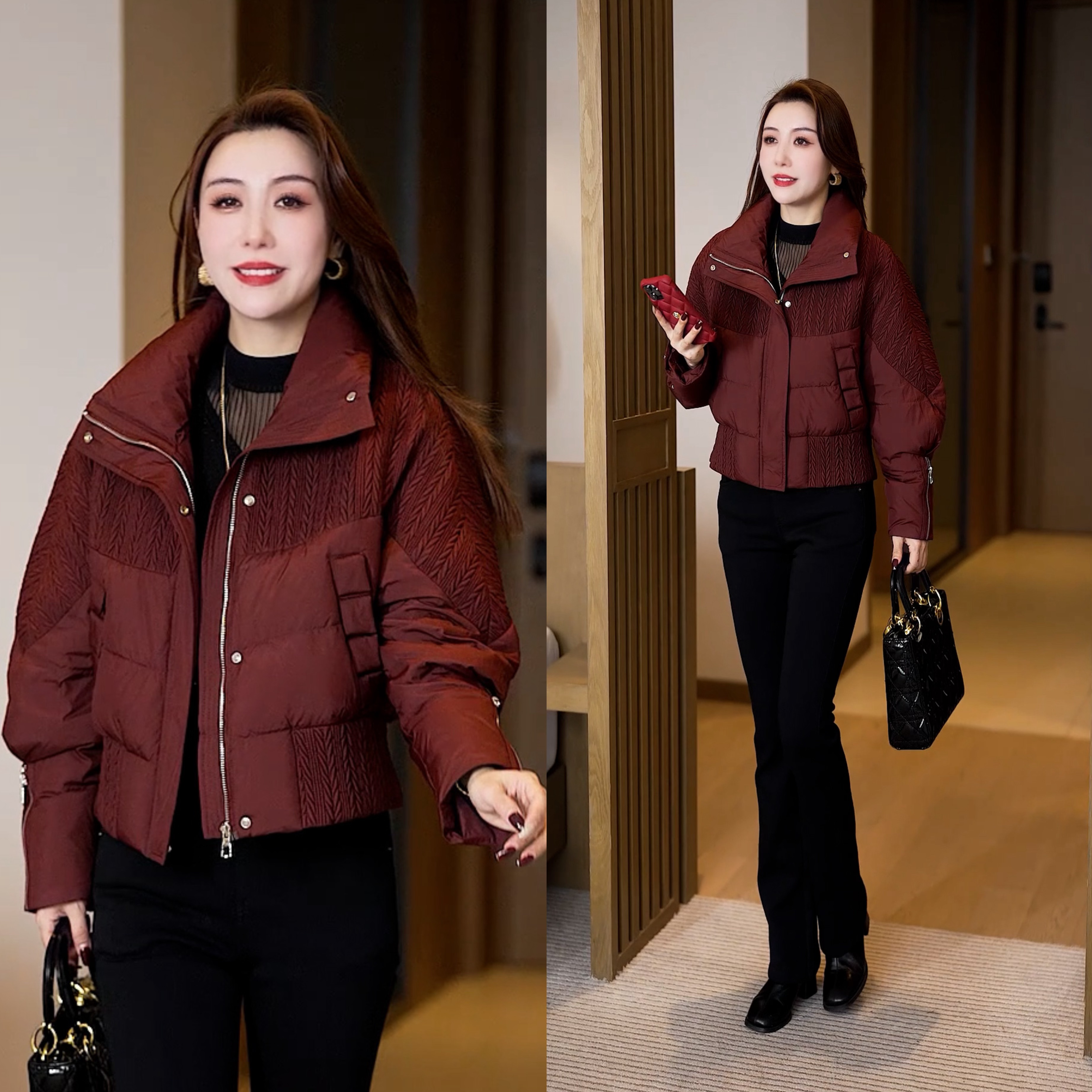 冬季短款小棉袄女2025新款百搭减龄修身棉衣棉服韩版加厚保暖外套