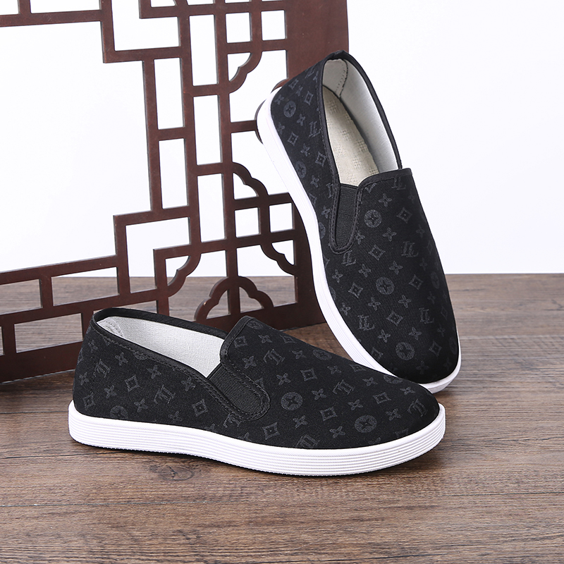 布鞋老北京布鞋印花夏季百搭防滑耐磨软底平底休闲潮流款踩水速干