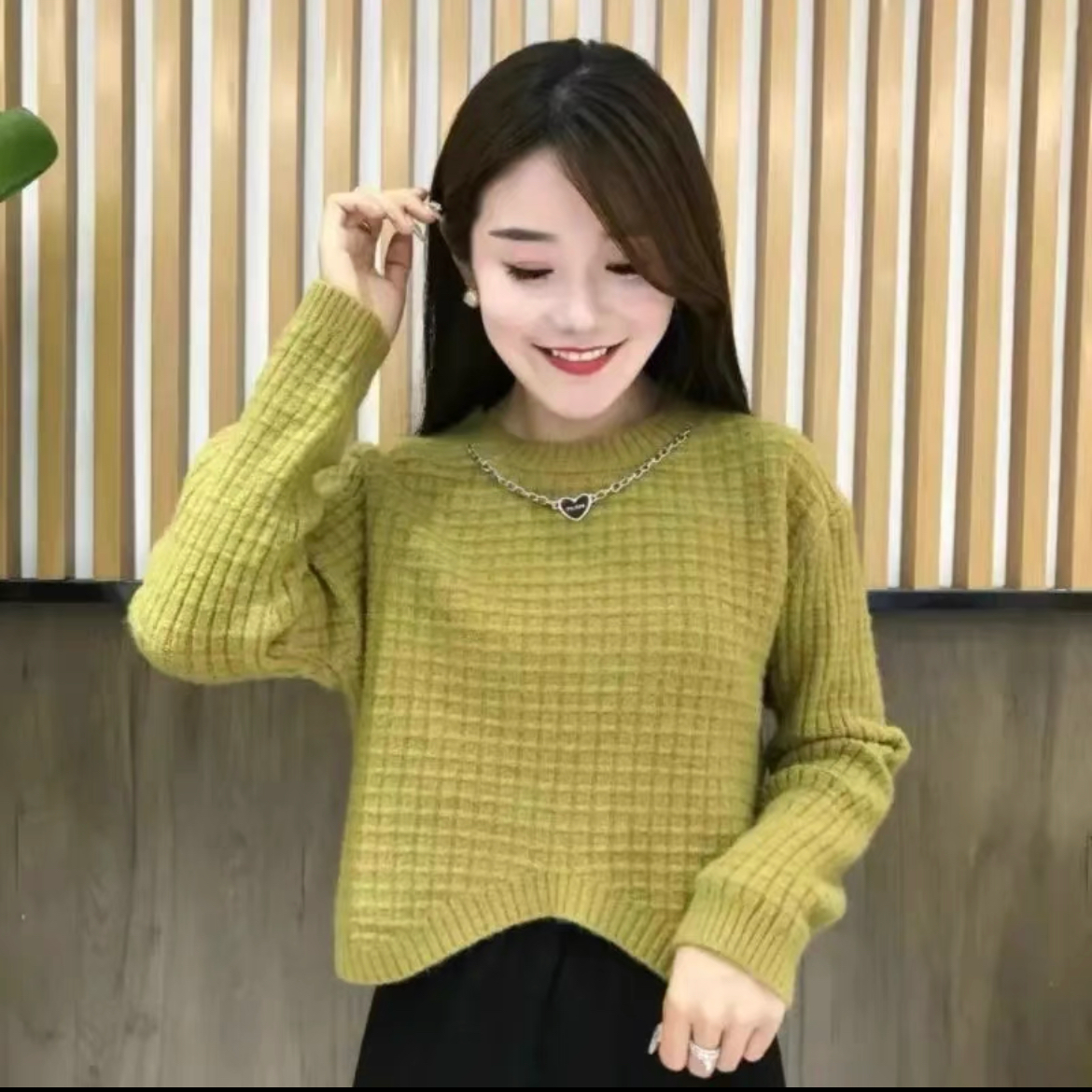 不规则毛衣女秋冬2025新款加厚宽松设计感内搭洋气减龄针织羊毛衫