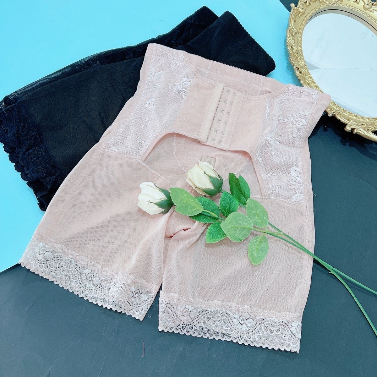 男士高腰提臂塑收腹平角内裤