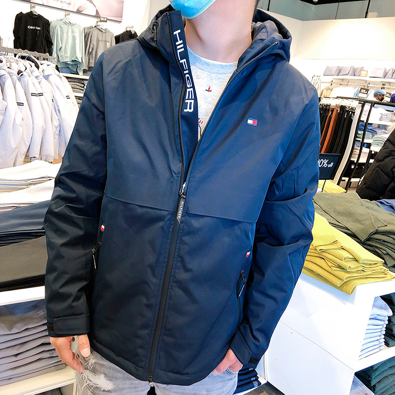 TOMMY HILFIGER进口男士轻奢秋冬保暖棉衣外套1522351 ZZ