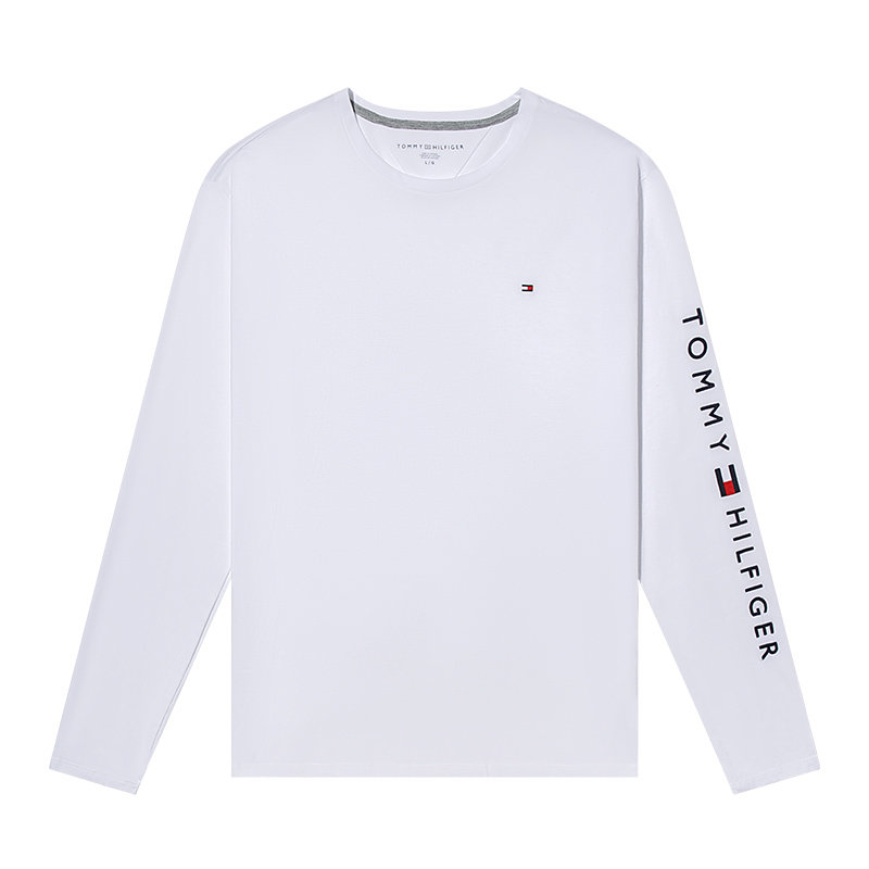 TOMMY HILFIGER进口长袖T恤男轻奢刺绣秋冬打底衫78J6912 ZZ