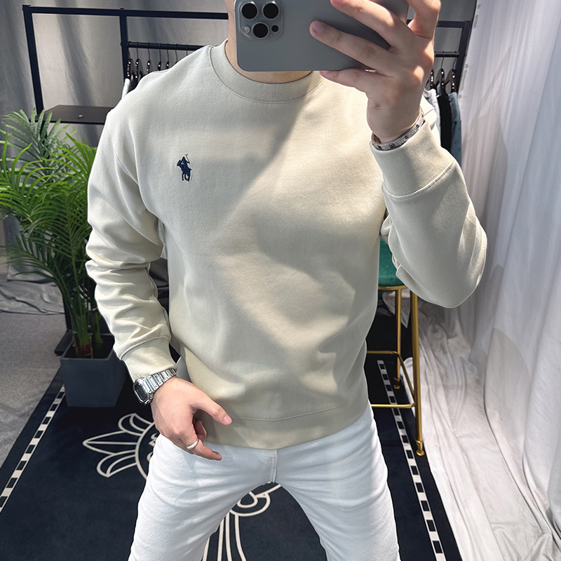 欧洲站刺绣卫衣男款爆款2026新款秋冬高端长袖痞帅男装潮牌简约