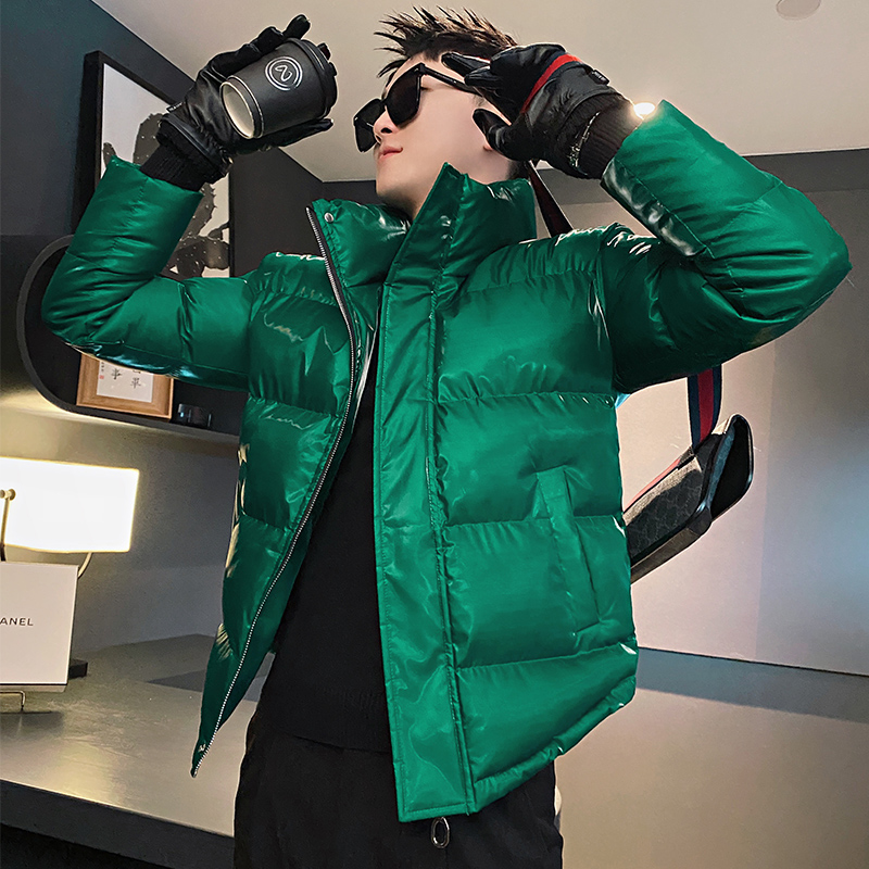 高级感棉服男2023新款冬季外套痞帅立领棉衣潮牌冬款棉袄光面袄子