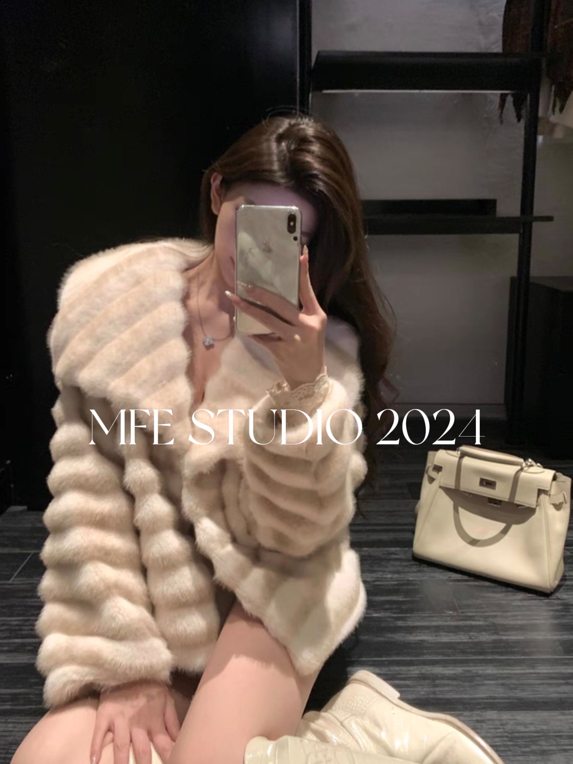 2025/MFE | 落日熔金 龙猫毛毛外套轻奢短款百搭小众宽松皮毛一体