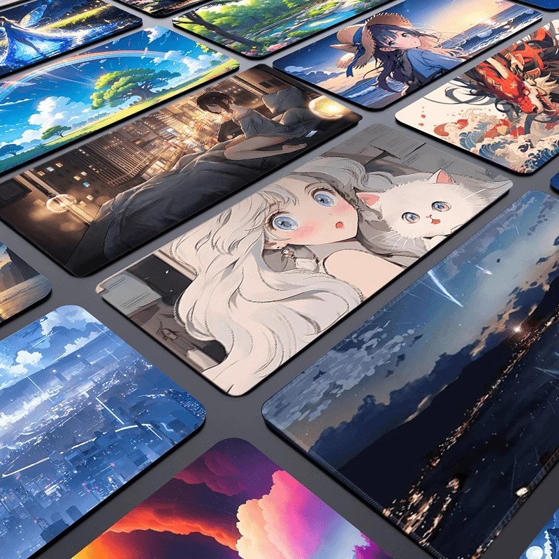 鼠标垫超大号电竞电脑键盘男女生办公室创意防滑专用桌垫子