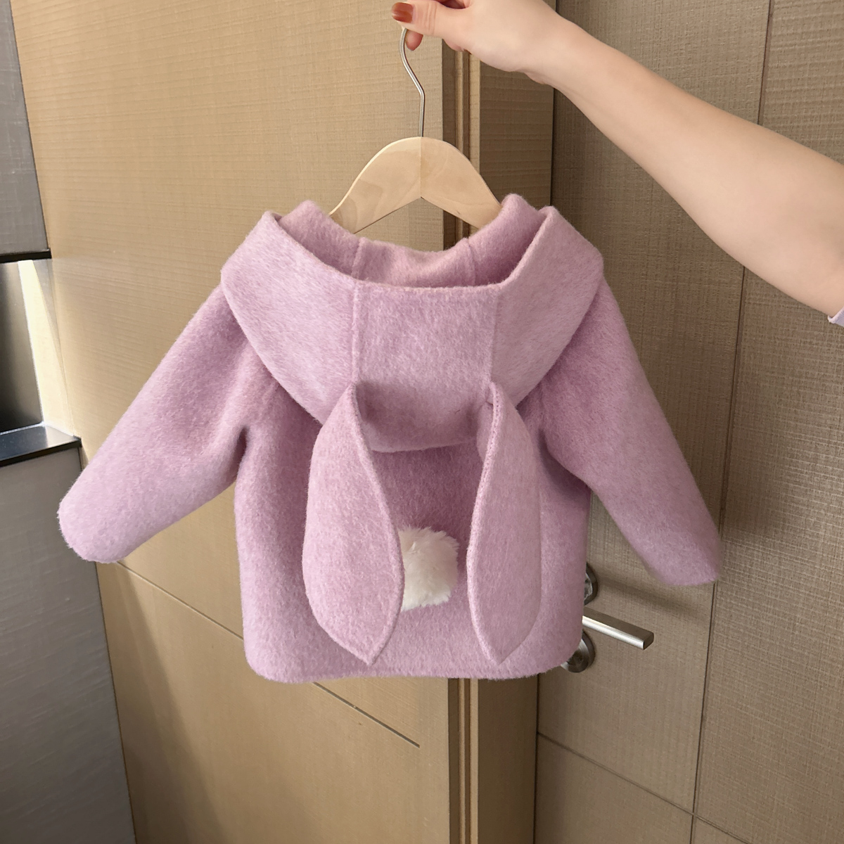 【可爱造型呢子大衣】婴儿童上衣服男童女宝宝春秋冬大衣女童J28