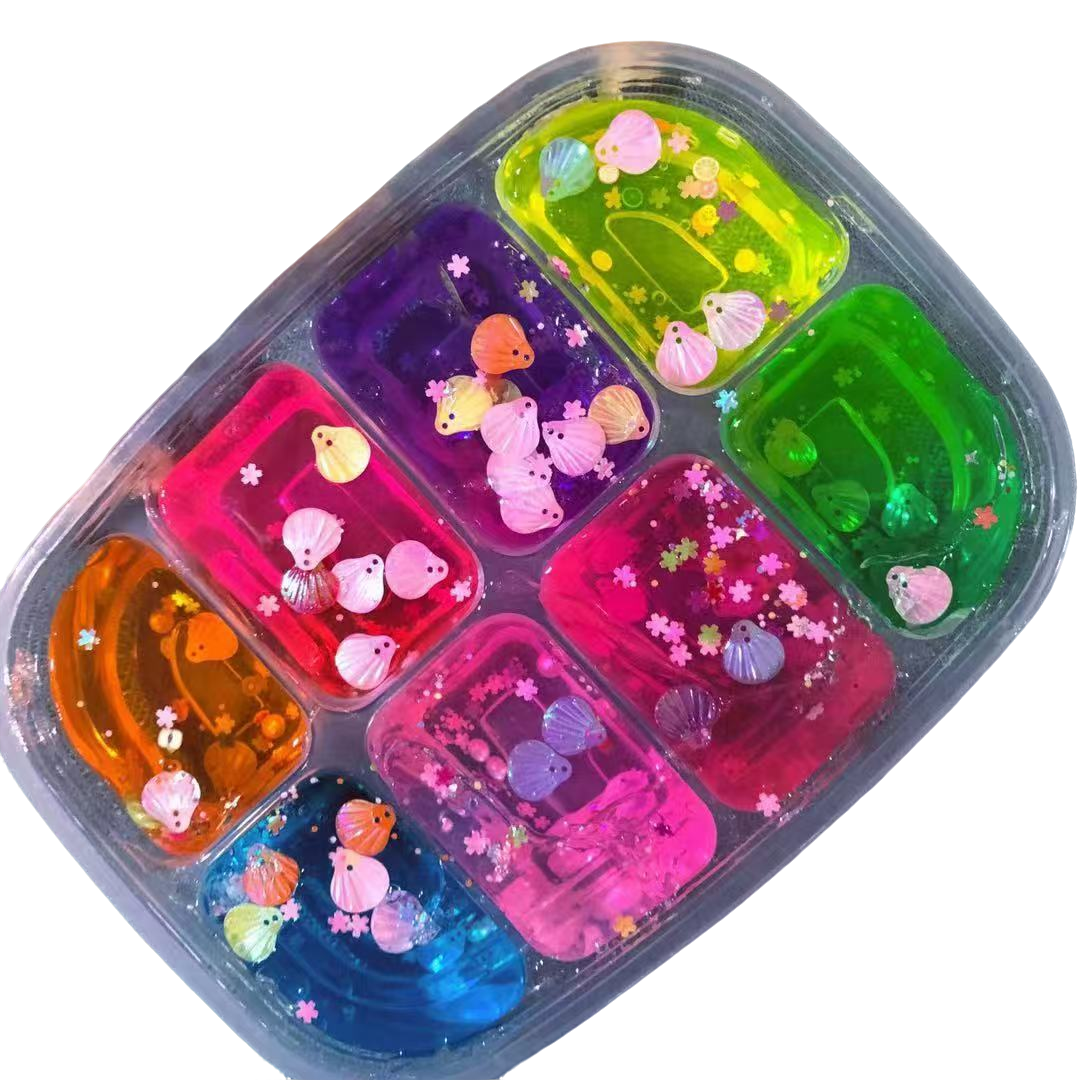 网红新款安全无毒水晶泥起泡胶透明史莱姆彩泥儿童水晶网红泡泡胶