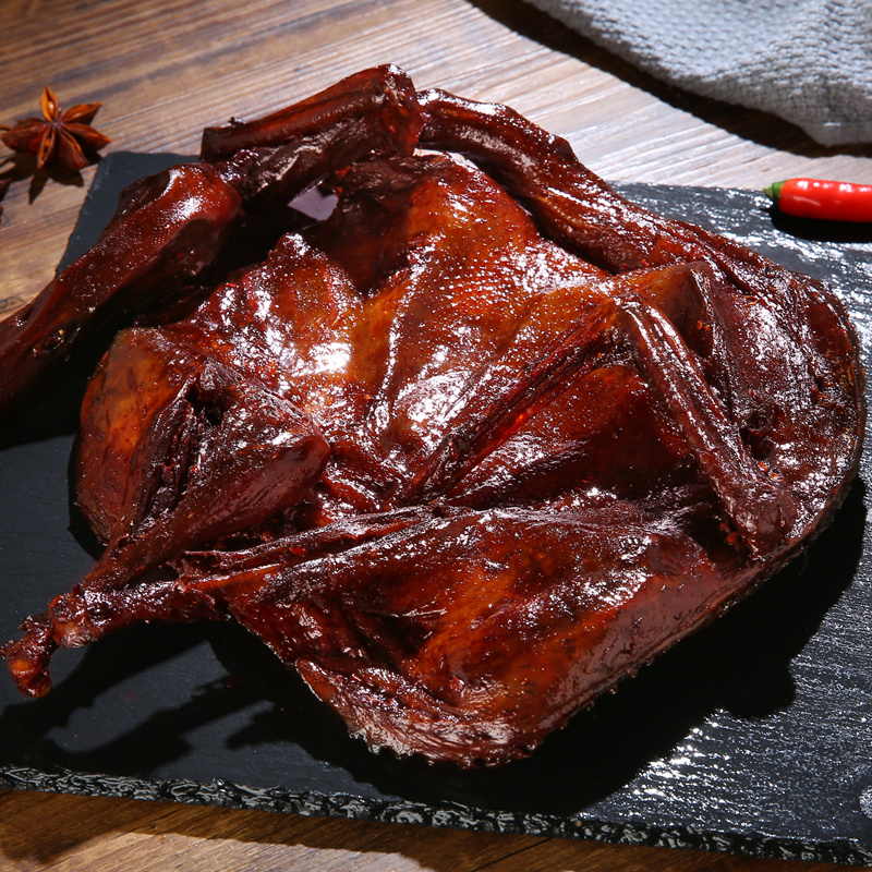 沈小君正宗湖南特产酱板鸭手撕整只风干酱鸭肉类熟食小吃328克/袋