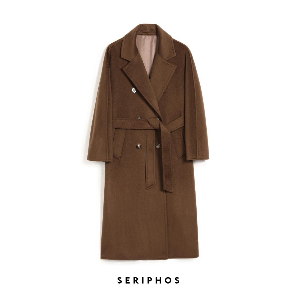 【黑标801-普露托】25%山羊绒10%桑蚕丝羊绒大衣外套801面呢大衣