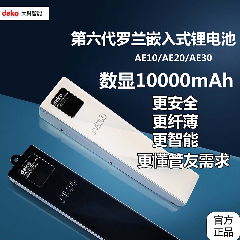 萝兰电吹管嵌入式数显锂电池AE10AE20AE30超薄长续航原装正品安全