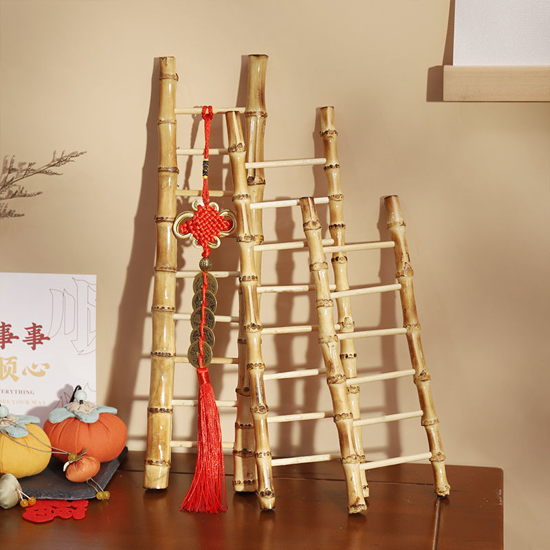 乔迁之喜装饰新居布置节节高小竹梯子摆件新房搬新家入宅仪式用品