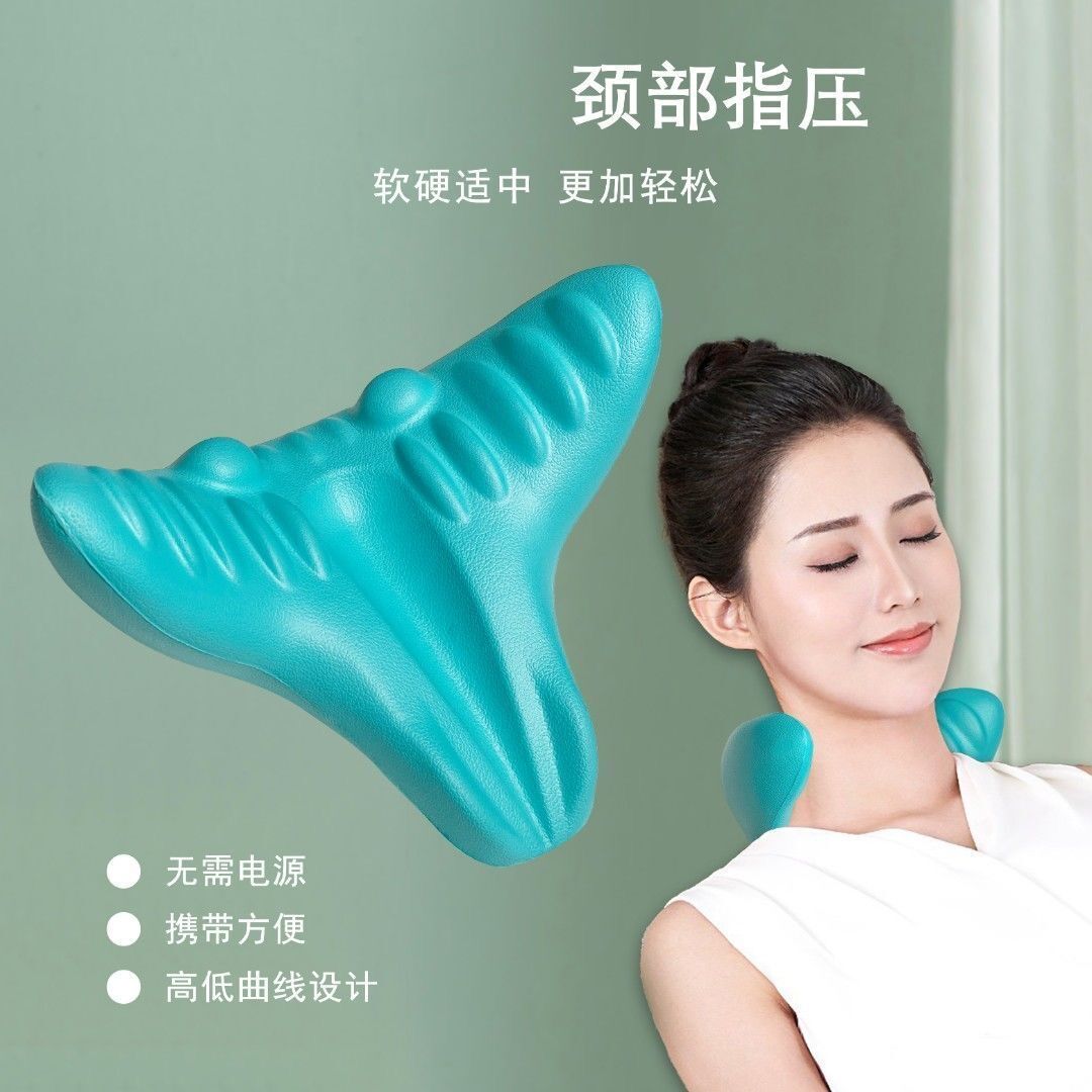 【升级款】EV重力指压颈椎枕头部按摩枕护颈神器U型枕缓解牵引枕