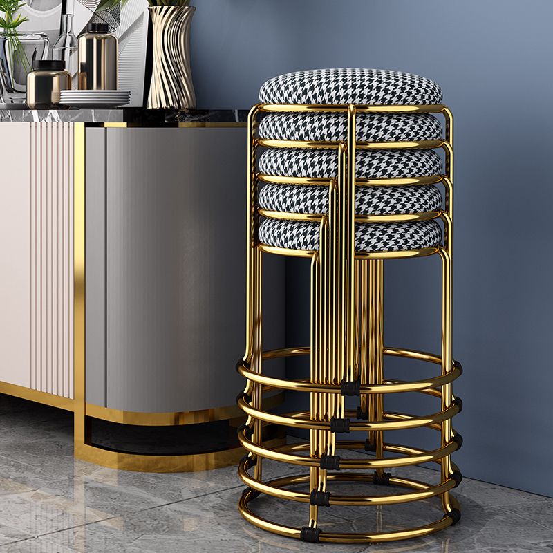 轻奢餐椅餐桌椅子家用现代简约ins吃饭凳子书桌用网红不锈钢餐凳