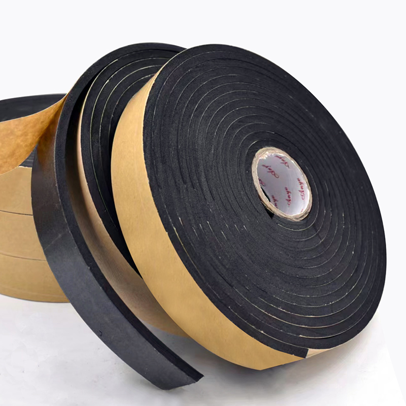 EVA黑色强力单面胶海绵胶粘带泡棉泡沫胶带防撞减震密封条eva胶条