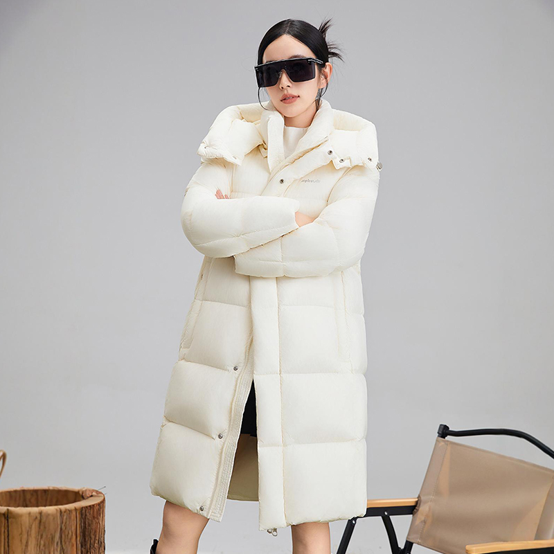知羽家高端羽绒服女中长款2025新款95白鸭绒冬季加厚保暖抗寒外套