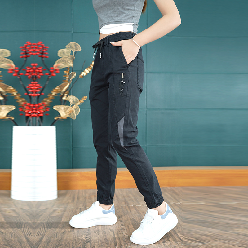 【加绒可选】爆款弹力休闲裤男士宽松百搭修身束脚九分运动休闲裤子