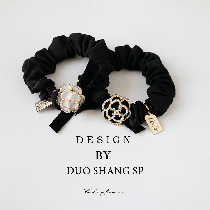 2025年新款山茶花发圈气质头绳韩国网红小肠圈皮筋头饰女扎头发绳