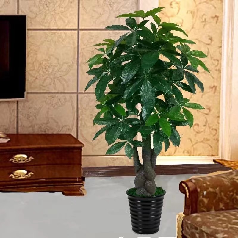 假花仿真发财树装饰植物室内假盆栽客厅花大型落地树绿植塑料盆景