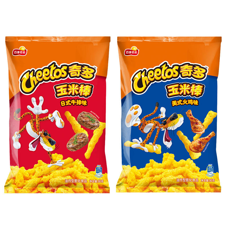 CHEETOS/奇多玉米棒栗米棒牛排火鸡切达芝士味乐事零食休闲小吃