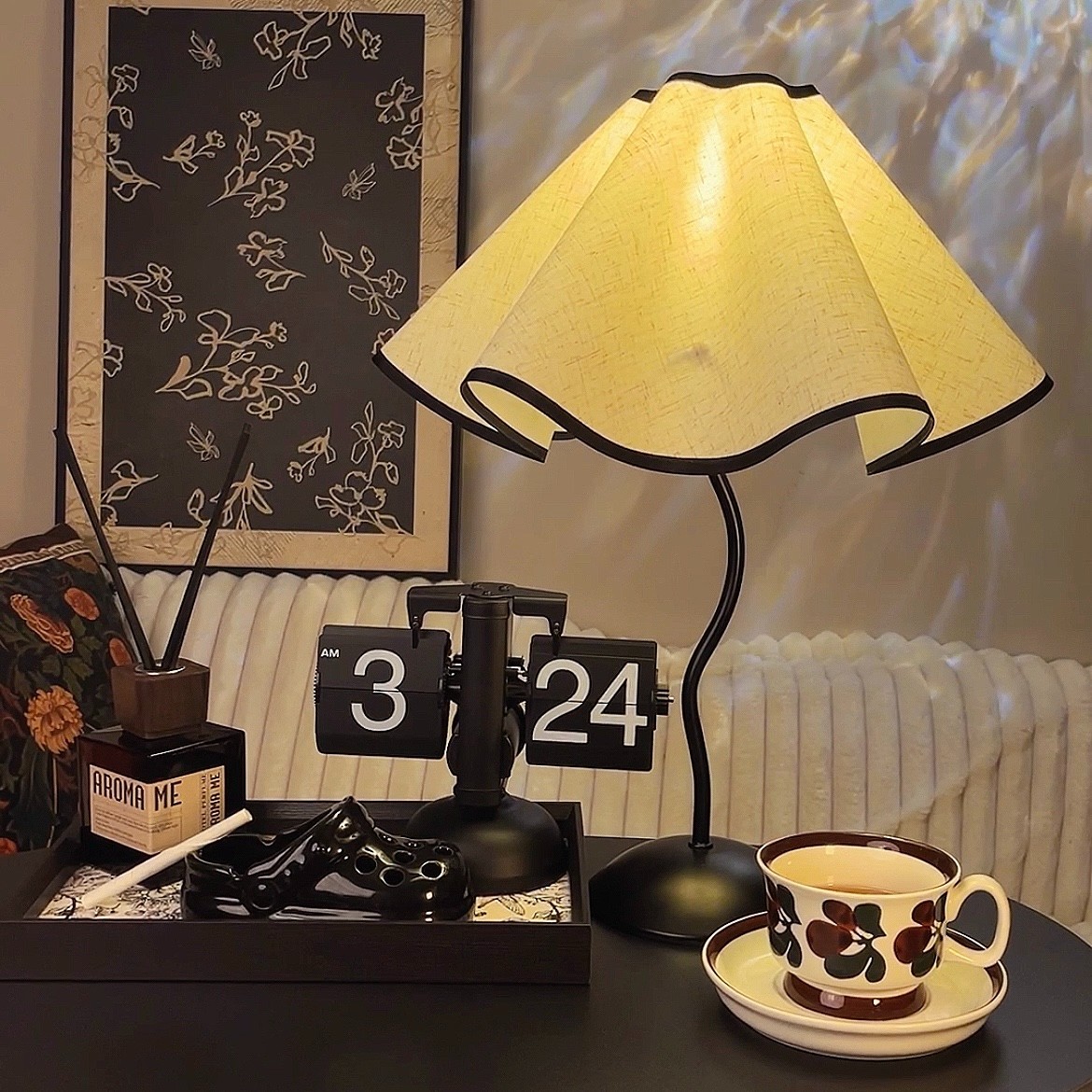 妃饰雨伞台灯款欧式美式创意 简约书房客厅卧室酒店 百褶护眼台灯