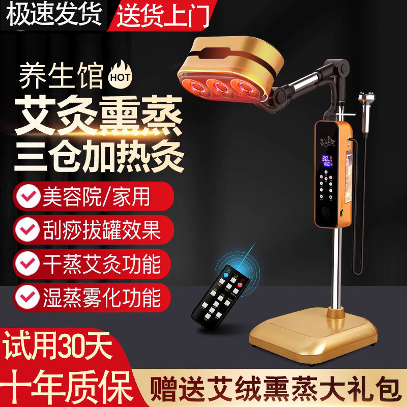 艾灸熏蒸仪家用无烟烤灯美容院多功能理疗仪一体机艾灸全身理疗仪