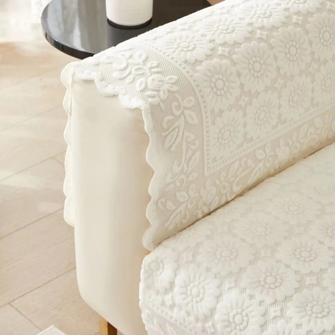 蕾丝加厚沙发巾沙发盖布全盖靠背巾扶手巾沙发套罩沙发垫四季通用