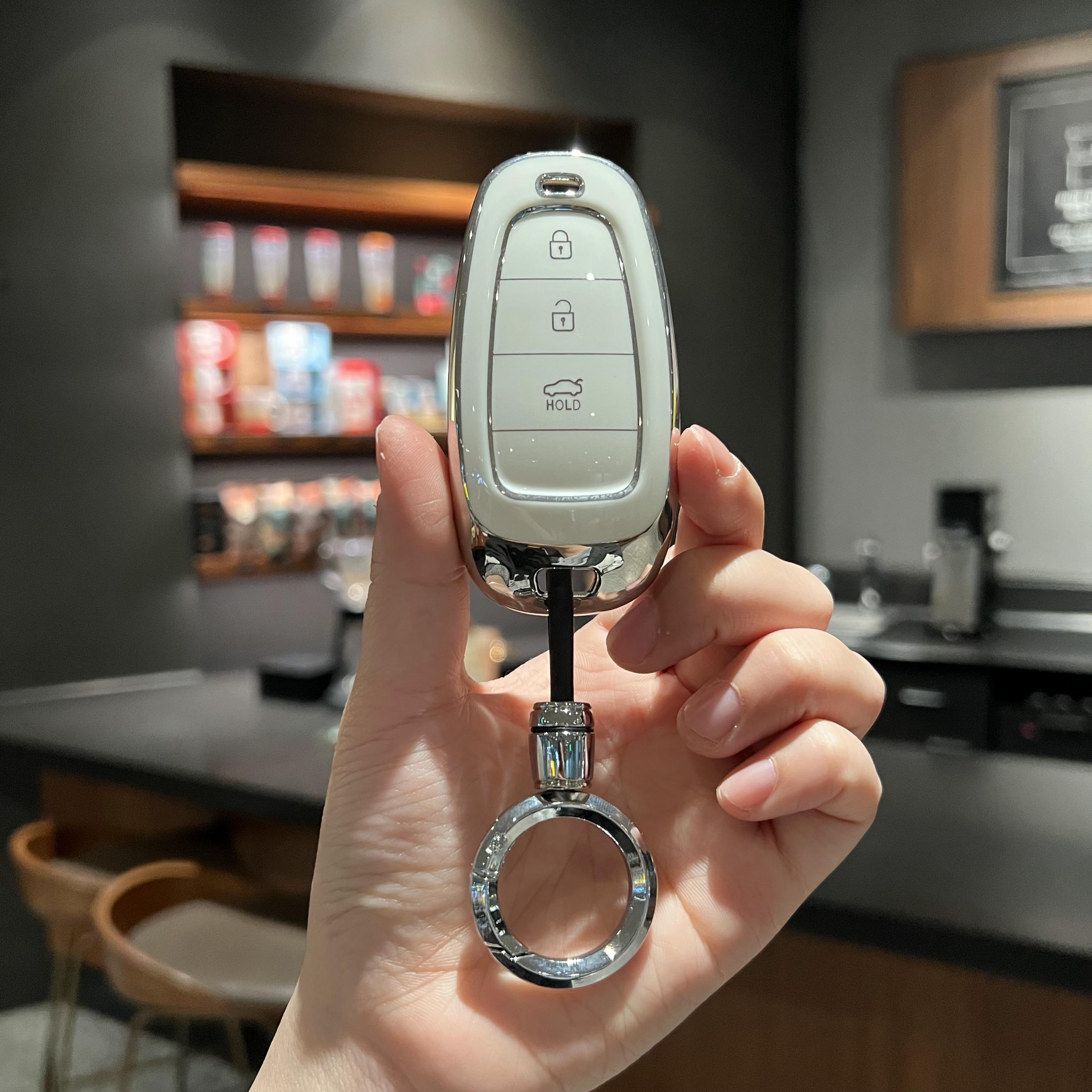 适用于现代2023款新款途胜L钥匙套第五代途胜专用高档保护壳包扣