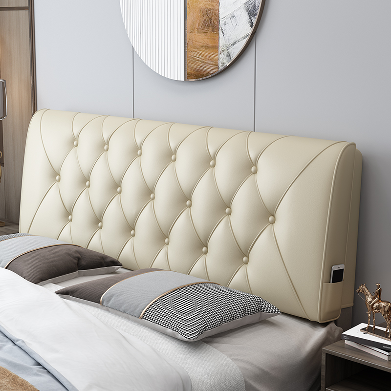 卡梵拉床头靠背软包自粘榻榻米床头靠垫大靠背靠枕床头套罩靠背垫