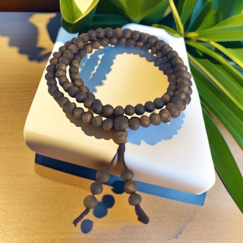 海南奇楠沉香莺歌绿沉香手串168颗圆珠4mm佛珠文玩饰品老料女士