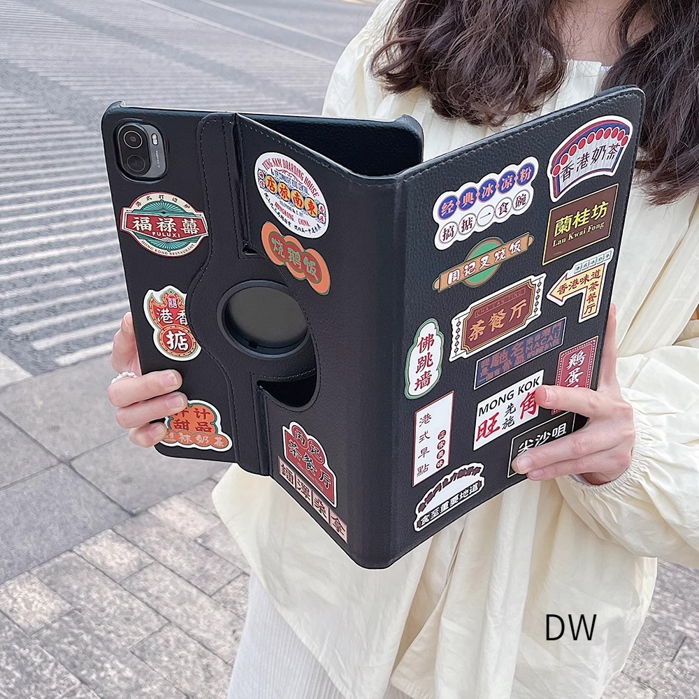 港风纯色皮套适用2022苹果ipad保护壳air5全包ipad6/5平板910.2