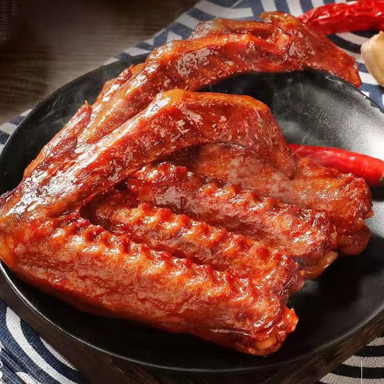 【12包】支持试吃一包百味林虎皮鸭翅老卤鸭翅风干解馋追剧休闲零食