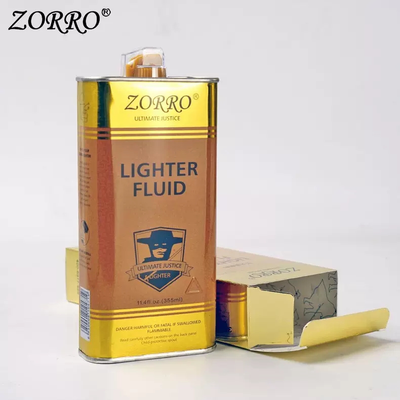 ZORRO佐罗原装正品口粮355毫升金装打火机耗材配件工具打火机配件