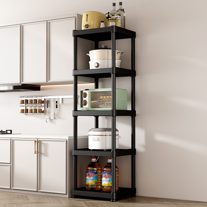 【5层好用】厨房多层落地锅具架子夹缝置物架卫生间盆架水桶收纳架