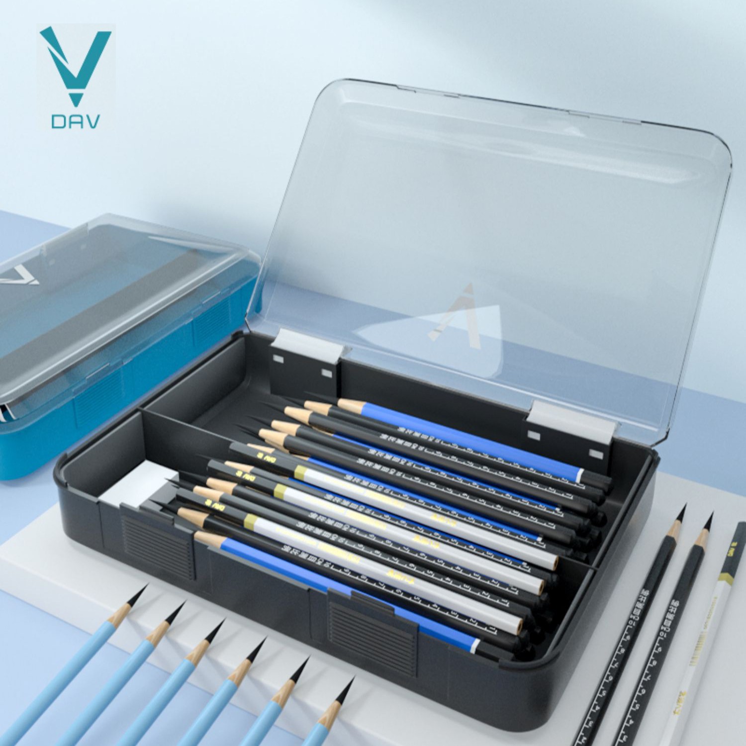 大Vdav文具盒大容量美术生都在用