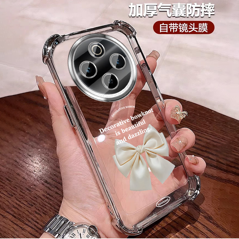 时尚蝴蝶适用vivoy500手机壳四角防摔气囊轻奢 ins全包带镜头膜女