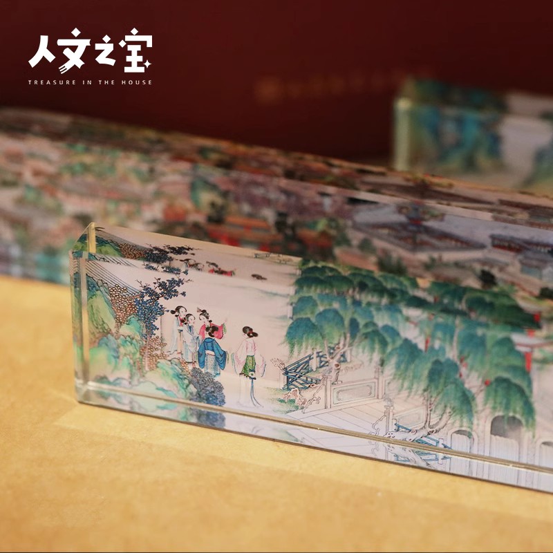 【人文之宝】四大名著水晶镇纸*1