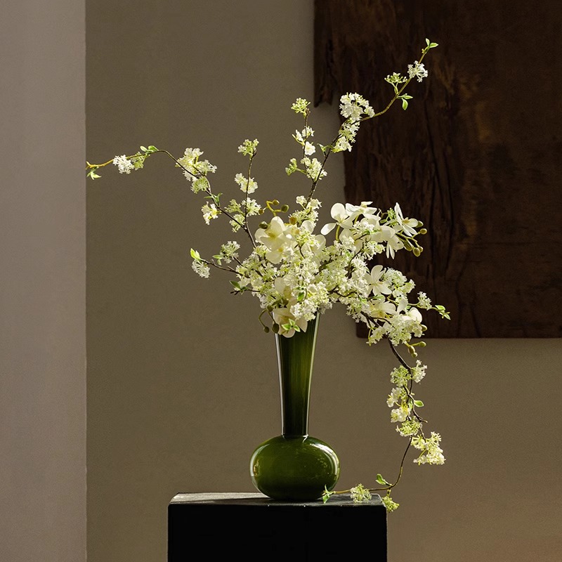 掬涵雪柳枝法式仿真花装饰假花高级氛围感摆件花高端仿生花【荐】