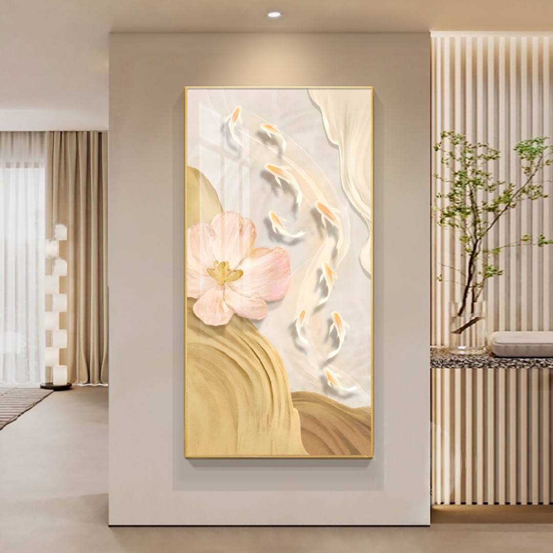 法罗迪【富贵有余】新款玄关装饰画适合玄关挂画2025最新款高级感