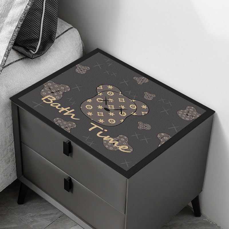 床头柜柔软轻奢桌垫吸水洗衣机盖垫洗防尘罩耐脏桌垫可剪裁定制