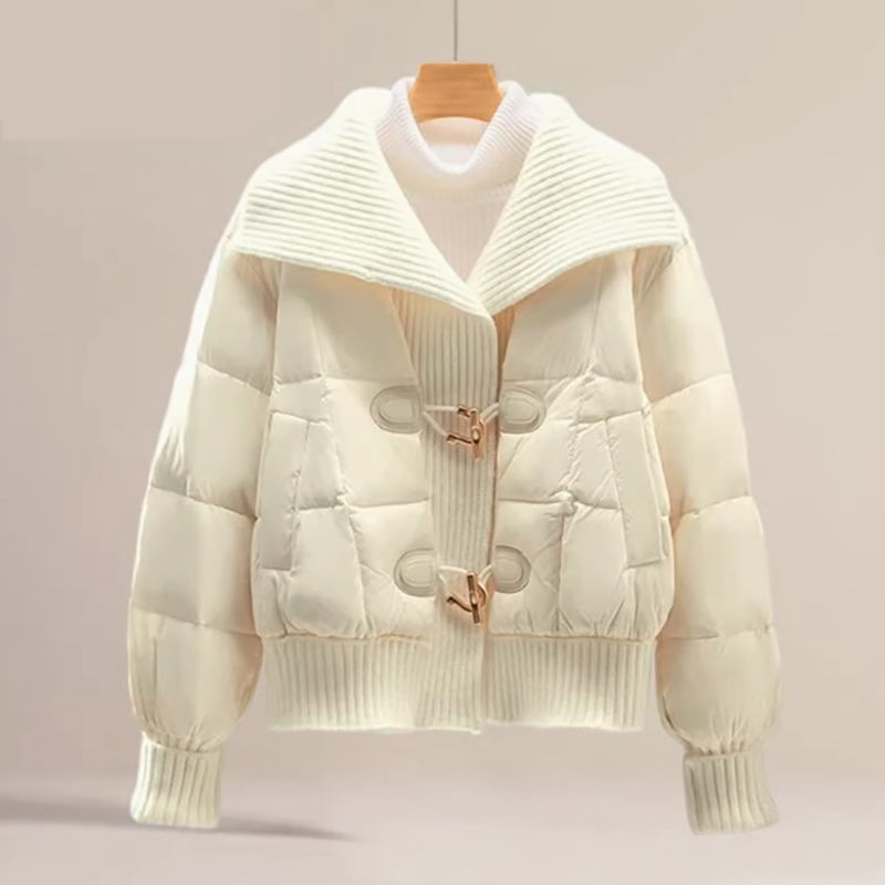 秋冬女装2025新款时尚气质假两件针织拼接设计感休闲百搭长袖外套