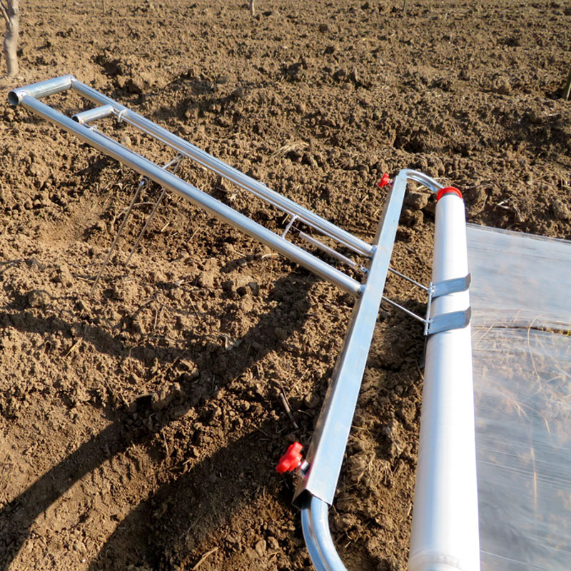 农用覆膜机地膜覆盖机手拉式调节盖地膜机器多功能铺地膜薄膜工具
